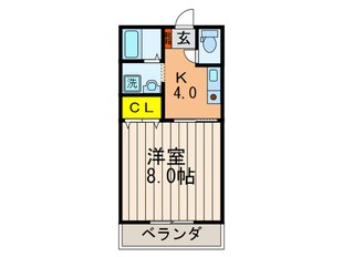 リベルテ北山Ｂ棟の物件間取画像